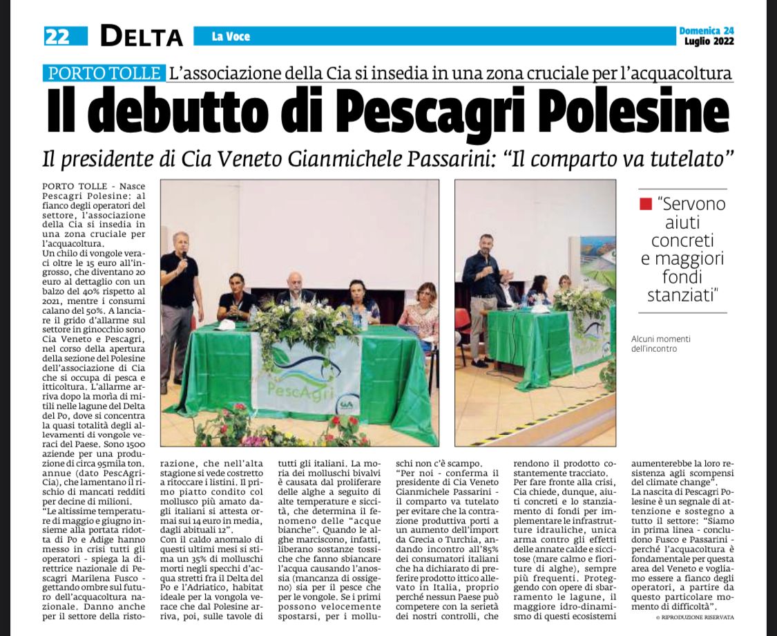 Il debutto di pescAgri Polesine